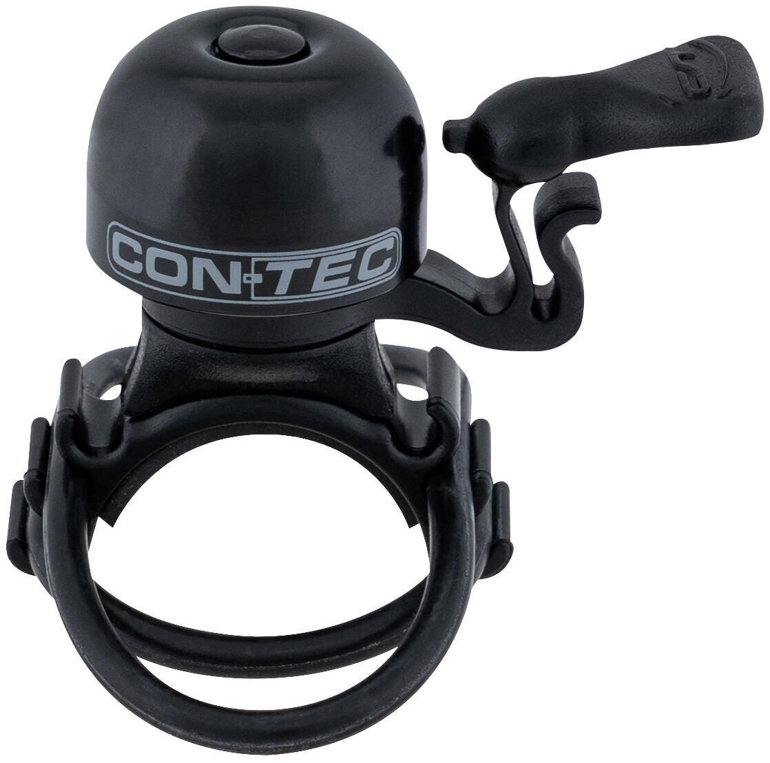 CONTEC Mini Bing dzwonek rowerowy, Ø 23 mm, czarno-szary