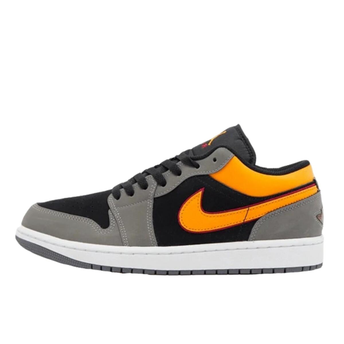 Buty do chodzenia dla dorosłych Air Jordan 1 Low Black Vivid Orange