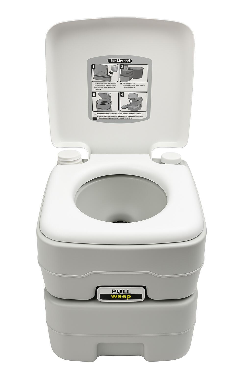 Toaleta turystyczna przenośna kempingowa Weep mobilne WC na działkę pod namiot