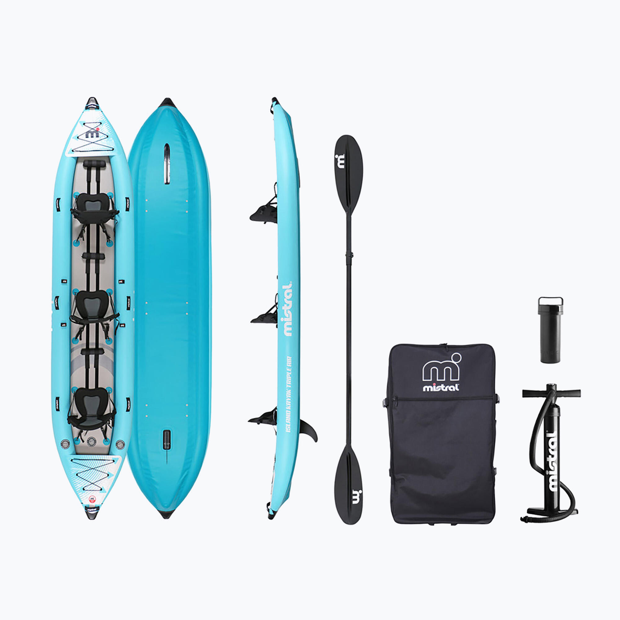 Kajak pompowany 3-osobowy Mistral Island Triple Air 470