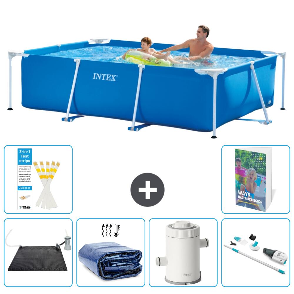 INTEX Basen ze stelażem Prostokątny - 260x160x65 cm - 7-częściowy S78