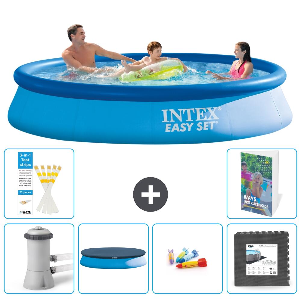 INTEX Basen Easy Set Okrągły - 366x76 cm - 7-częściowy S317