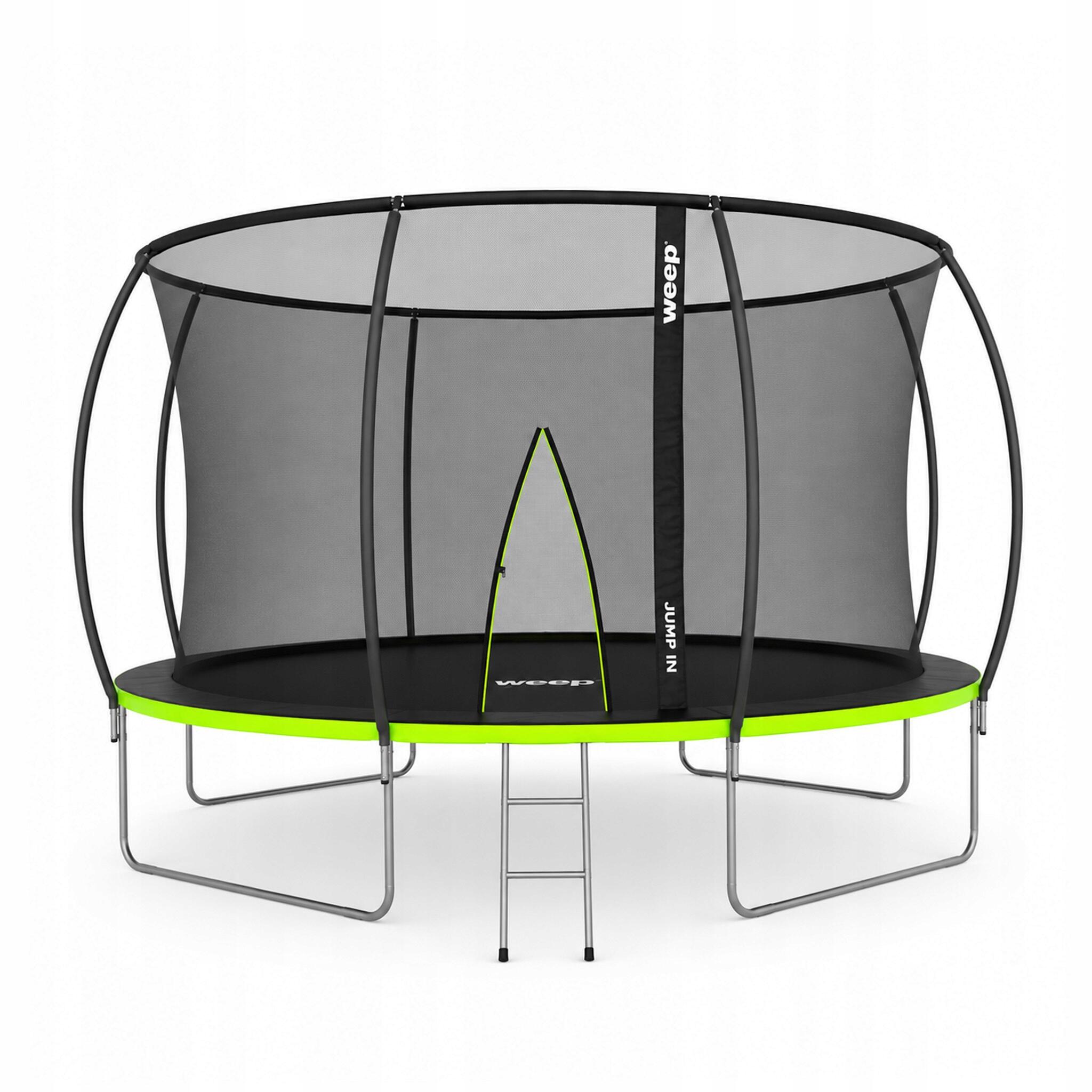 Trampolina Domowa Dla Dzieci Do Ogrodu Z Siatką Wewnętrzną - Weep 427cm 14
