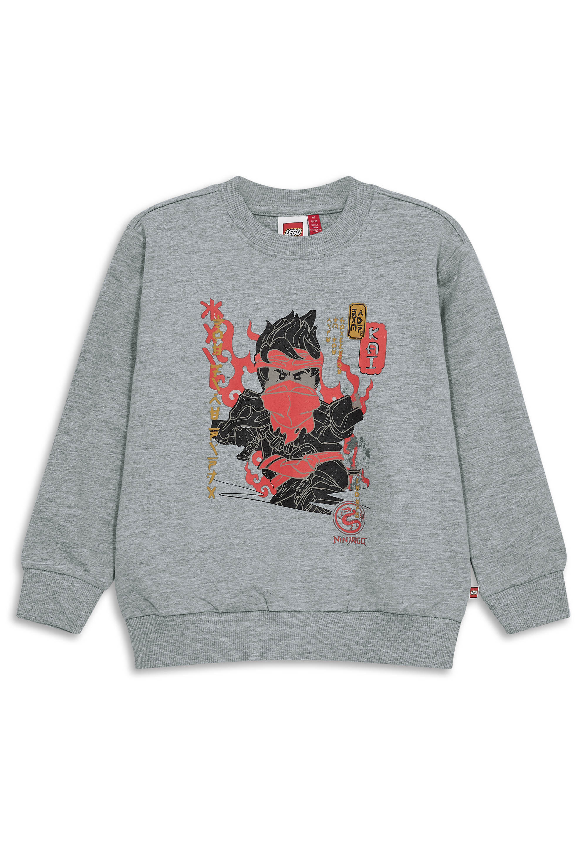 Bluza Bawełniana Chłopięca LEGO Ninjago Sian205 Szara