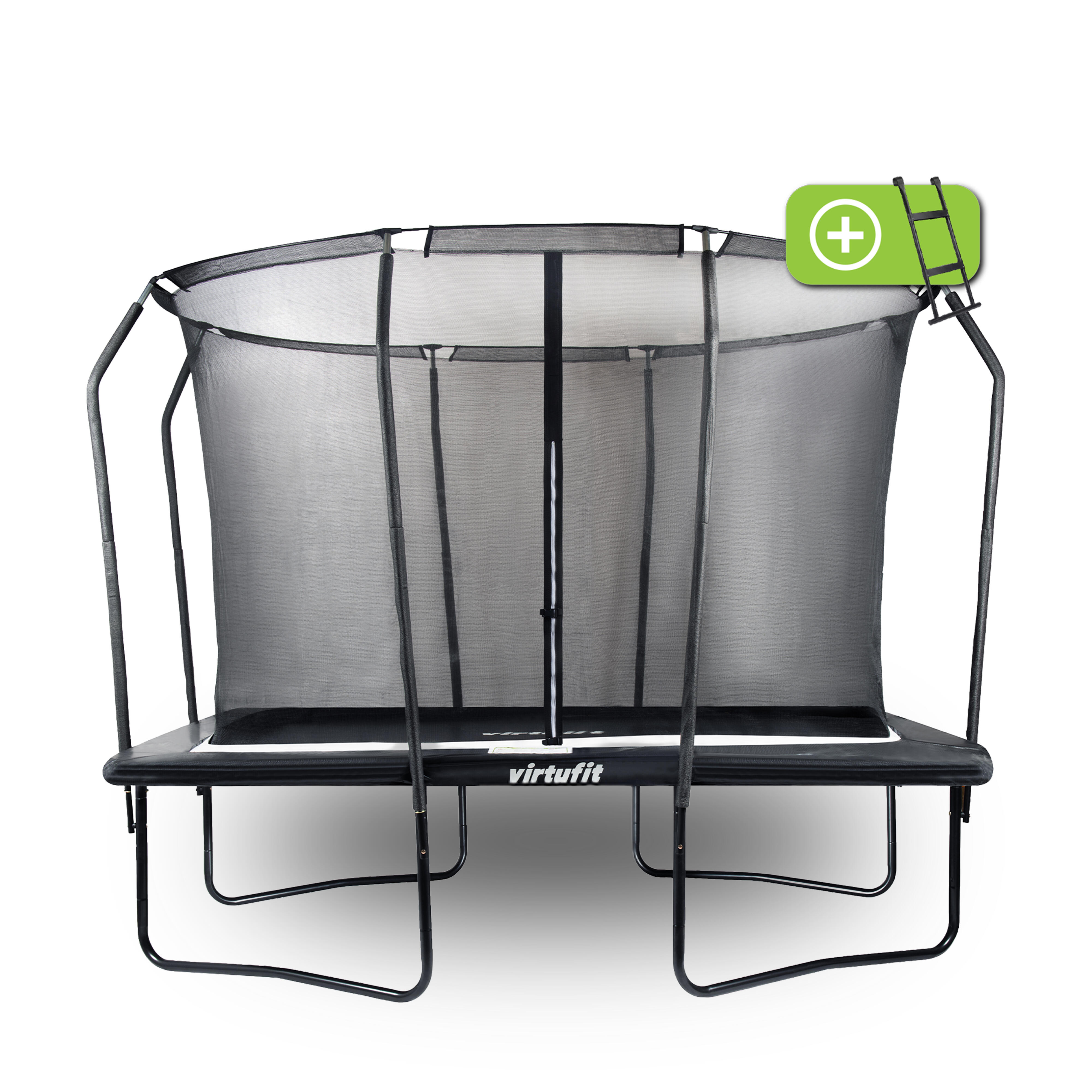 Trampolina Premium z siatką zabezpieczającą - prostokątna - 213 x 305 cm