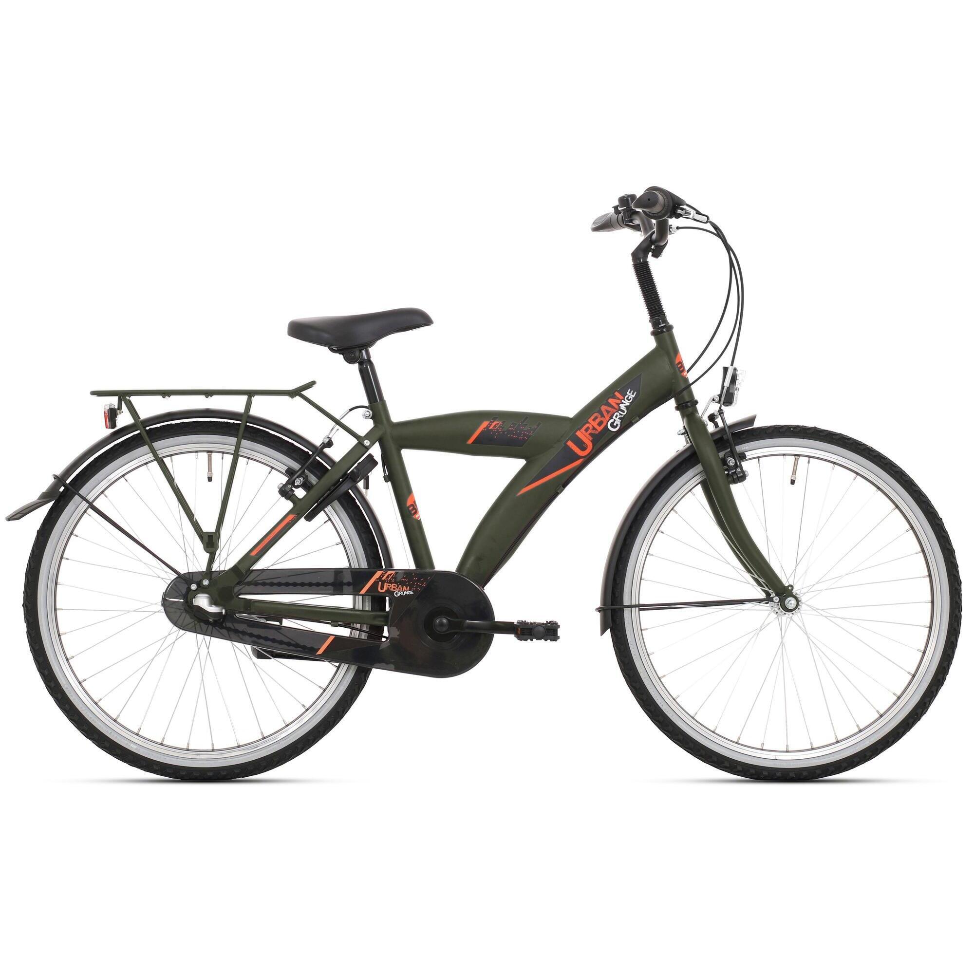 Rower dziecięcy BikeFun Urban 24 zielony matowy