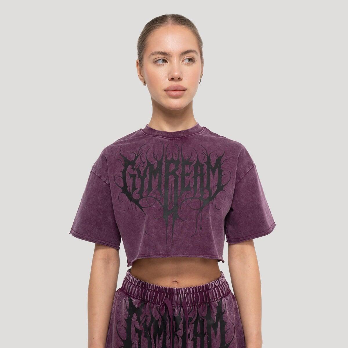 Koszulka damska fitness cropped Raisin Abyss