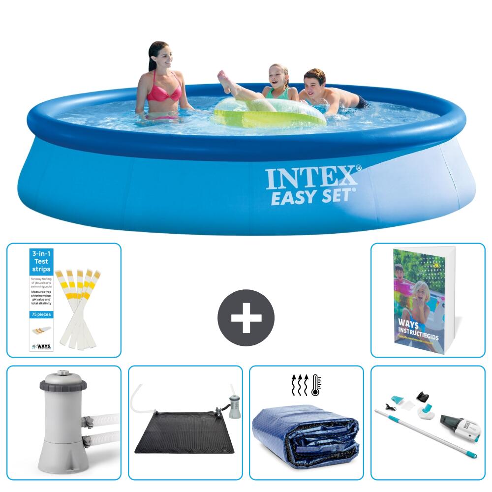 INTEX Basen Easy Set Okrągły - 396x84 cm - 7-częściowy S252