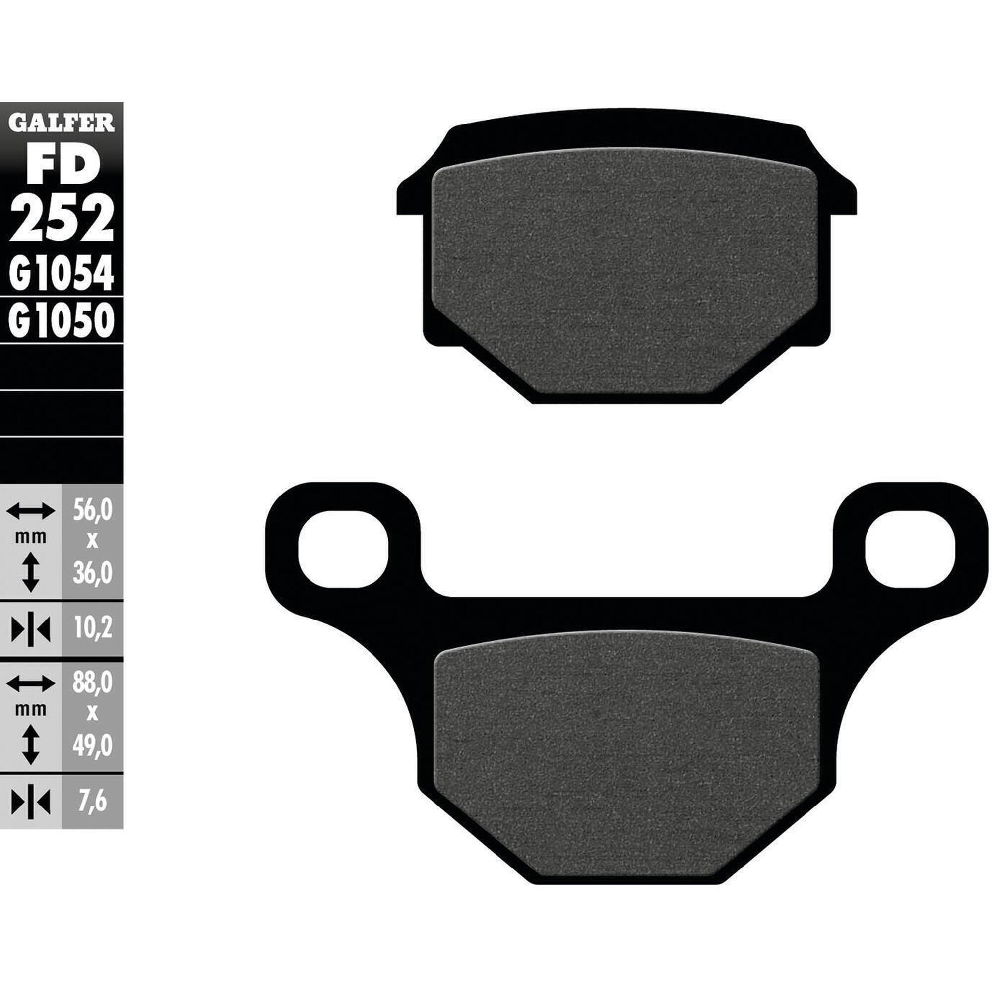 GALFER FD252 (G1054) klocki hamulcowe organiczne