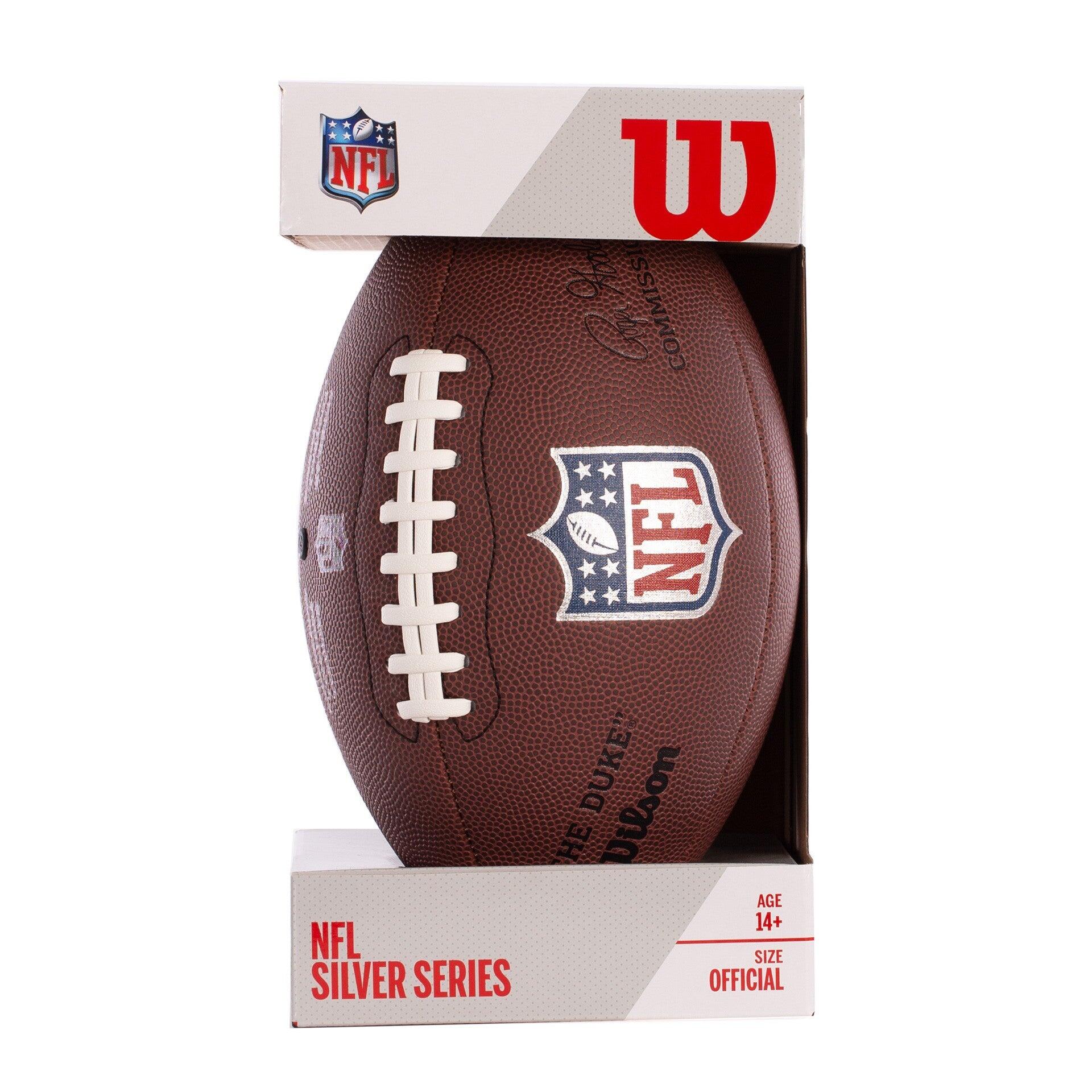 Replika futbolu amerykańskiego Wilson Nfl Duke – z wystawcą – wielokolorowa