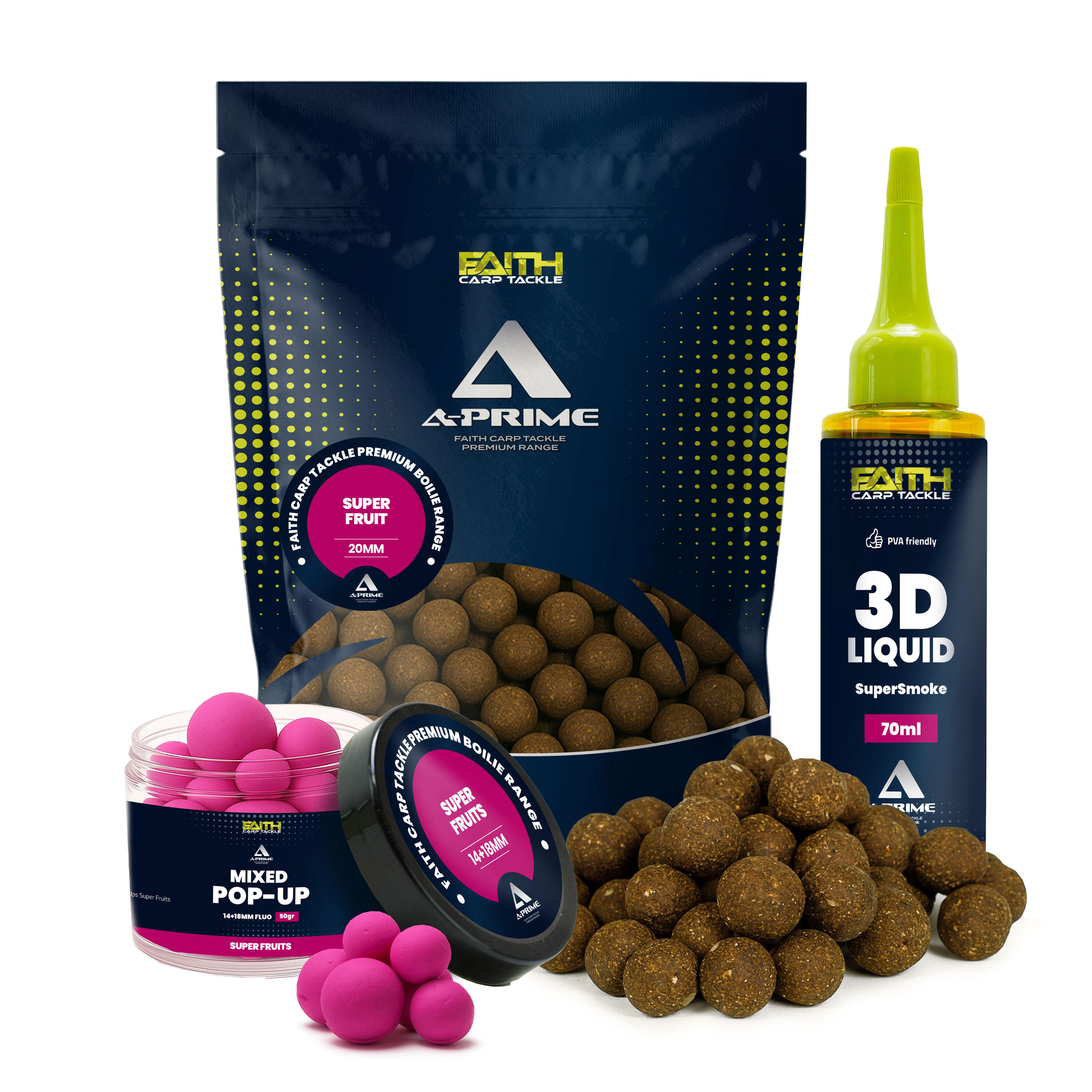 A-Prime Boilie combi - Super Fruits - kulki karpiowe