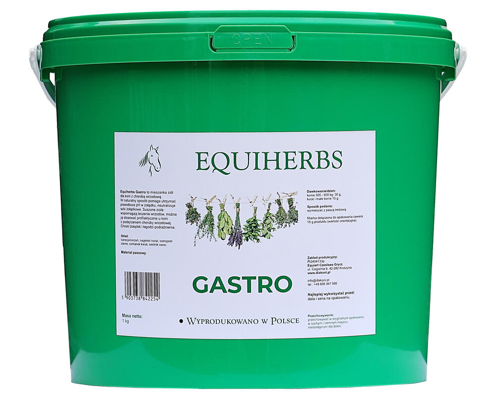GASTRO mieszanka ziołowa 1KG EQUIHERBS