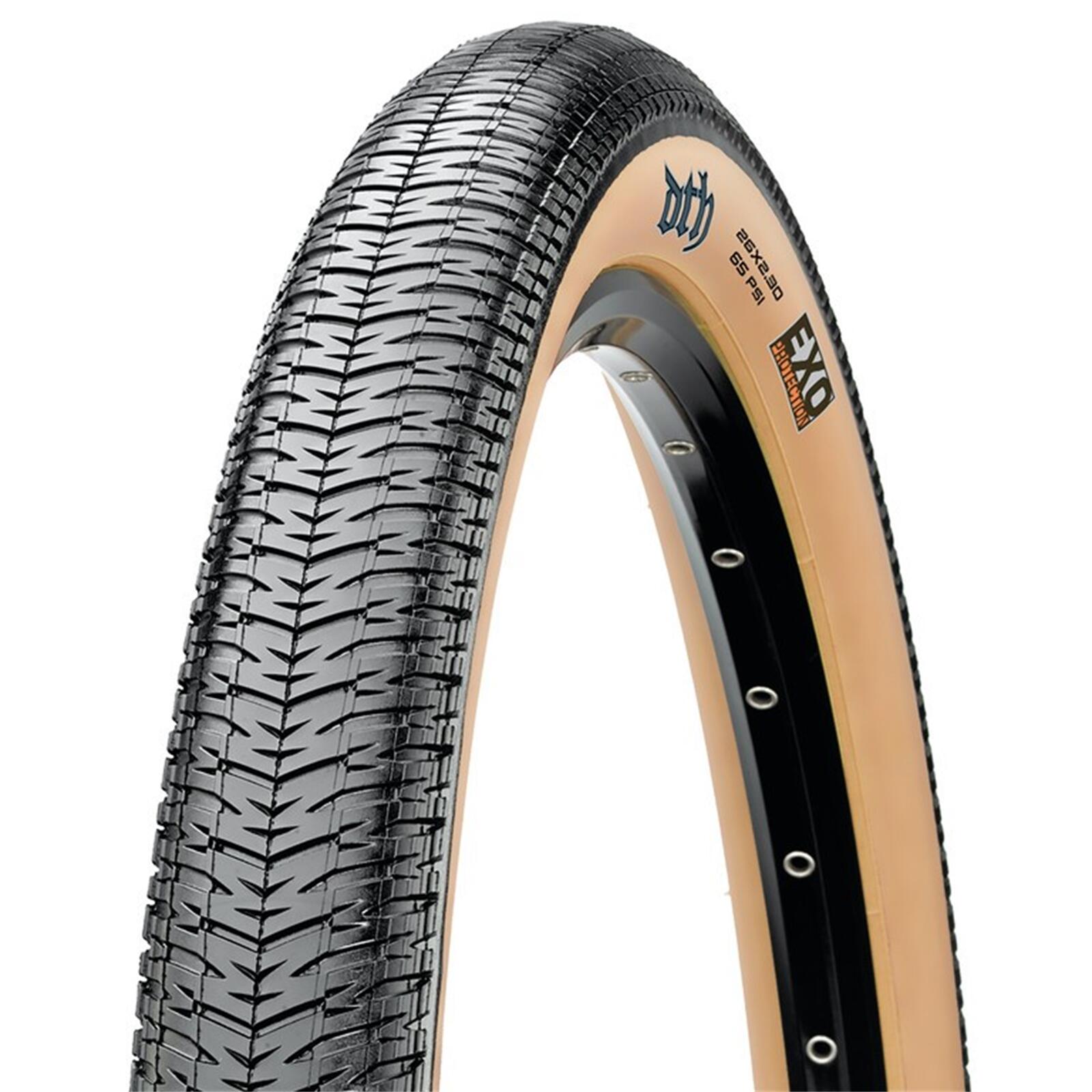Opona rowerowa Maxxis DTH Drop-The-Hammer 26x2.15 zwijana EXO/Single Tanwall