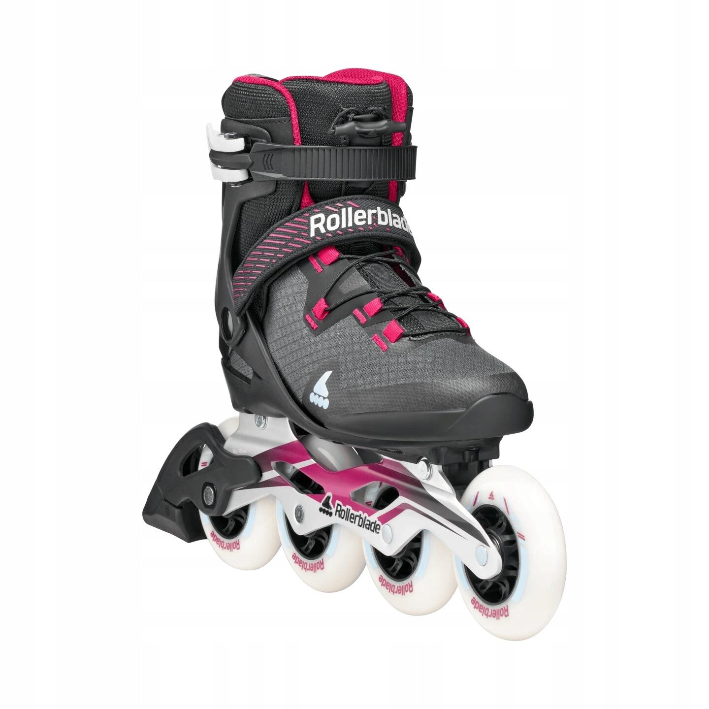 Damskie łyżworolki Rollerblade Macroblade 90 Black / Burgundy