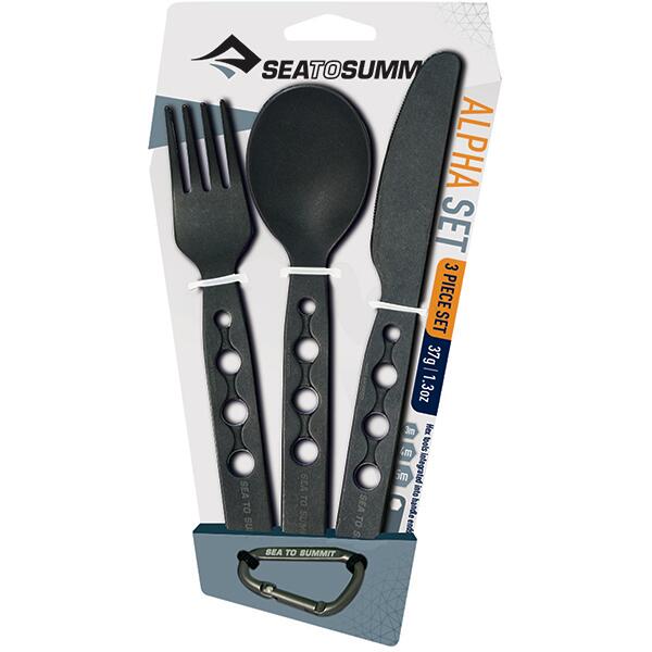 Zestaw sztućców kempingowych Sea To Summit Alphaset Cutlery łyżka,nóż,widelec