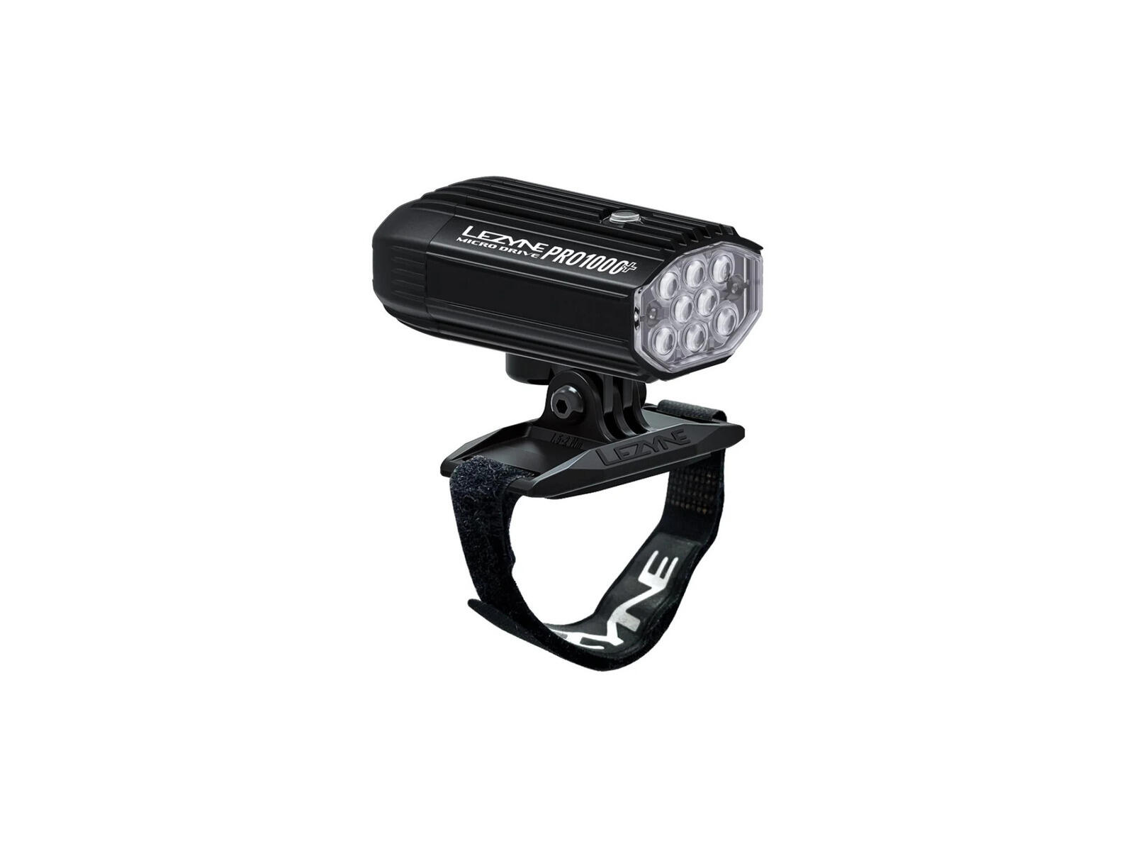 Lezyne Micro Drive Pro 1000+ lampka na kask, czarna, USB-C, 2800 mAh