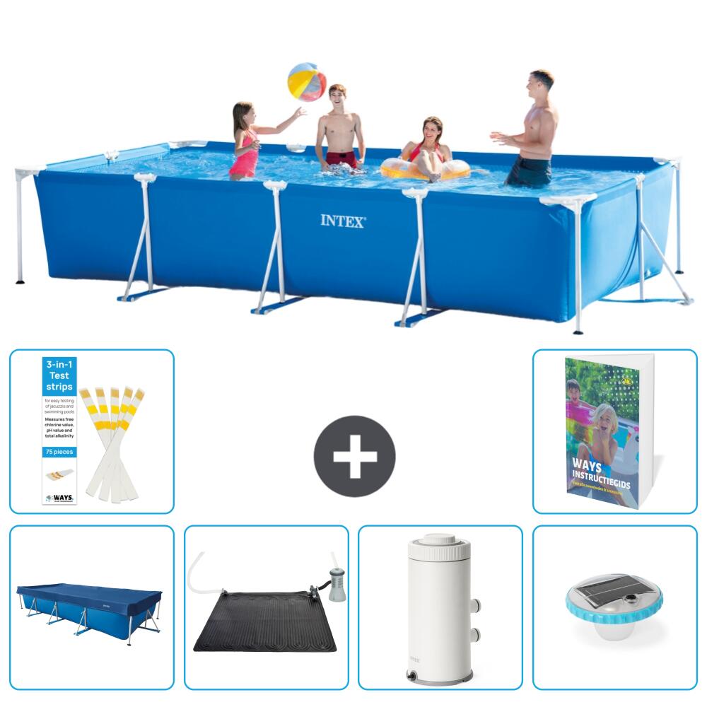 INTEX Basen ze stelażem Prostokątny - 450x220x84 cm - 7-częściowy S76