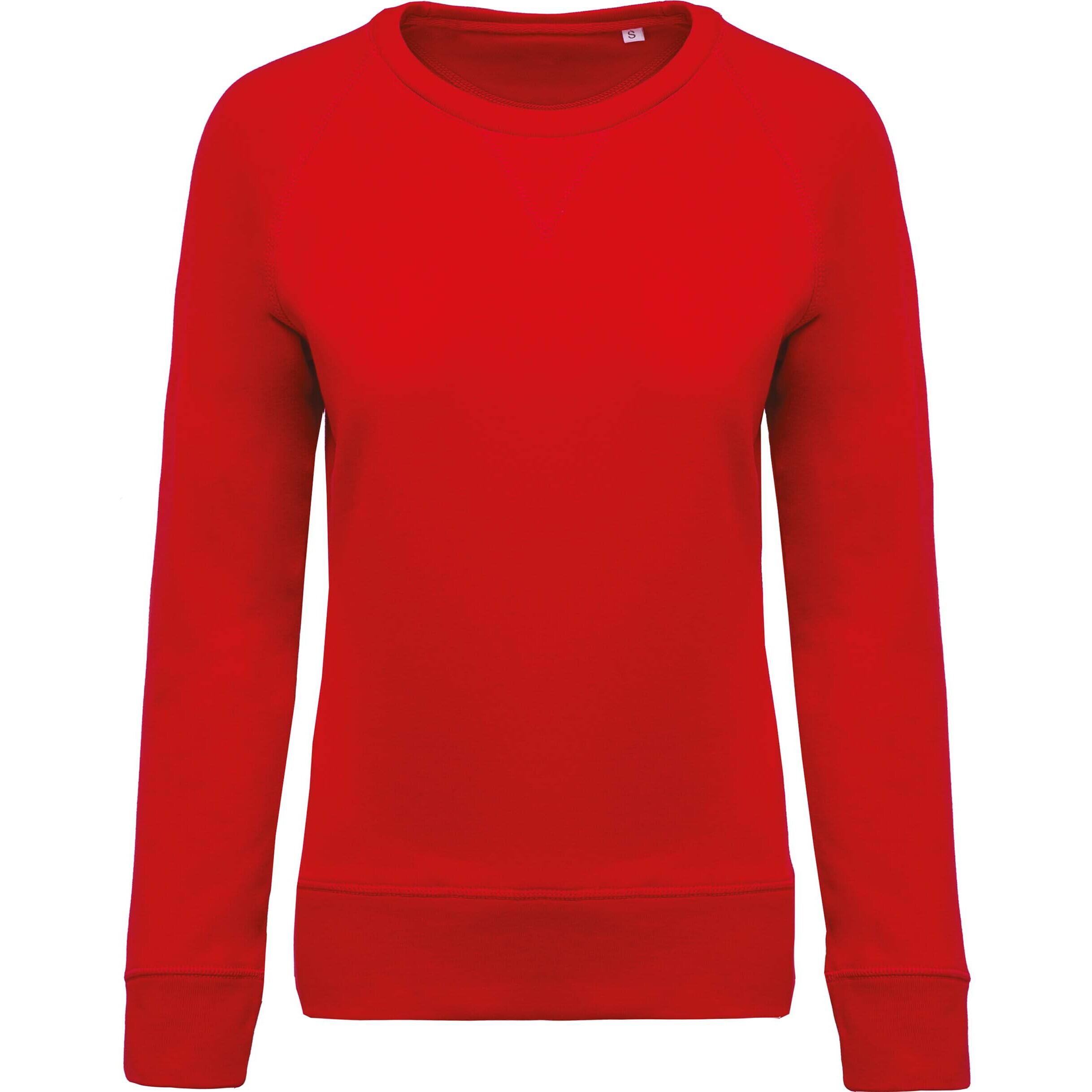 Bluza damska z okrągłym dekoltem z bawełny organicznej Kariban