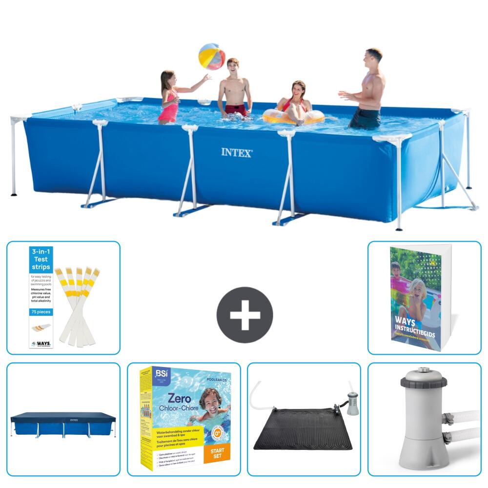 INTEX Basen ze stelażem Prostokątny - 450x220x84 cm - 7-częściowy S60