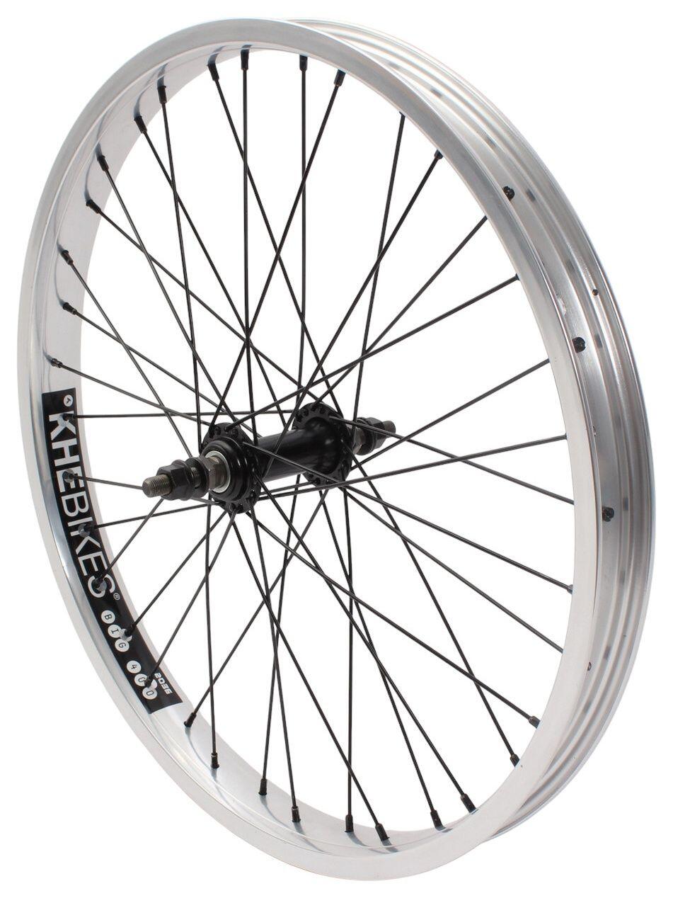 Przednie koło BMX KHE PRISM 20 cali srebrne