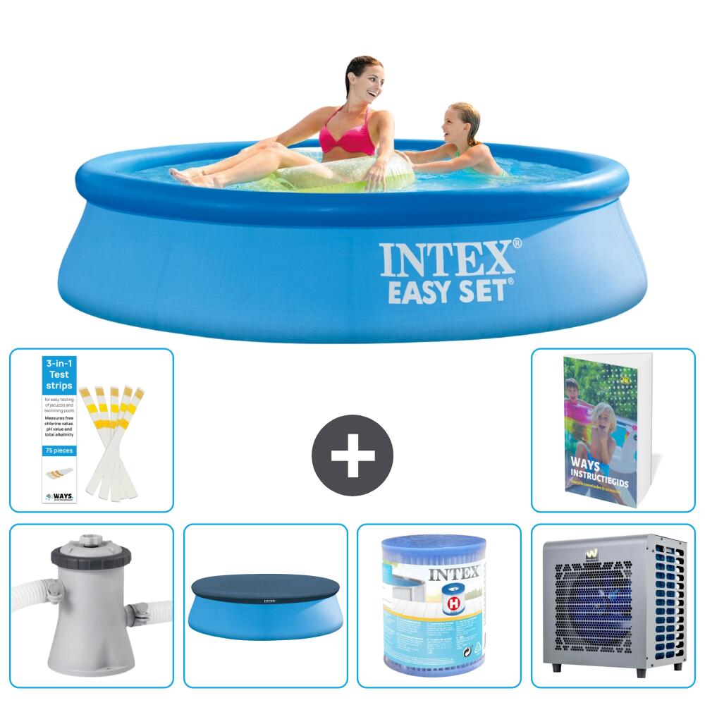 INTEX Basen Easy Set Okrągły - 244x61 cm - 7-częściowy S203