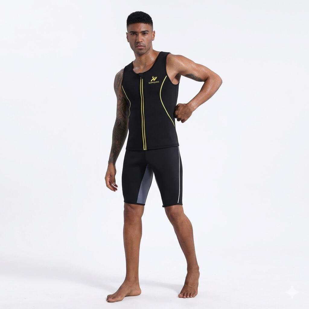 Kostium fitness neoprenowy wyszczuplający dla mężczyzn SlimBody
