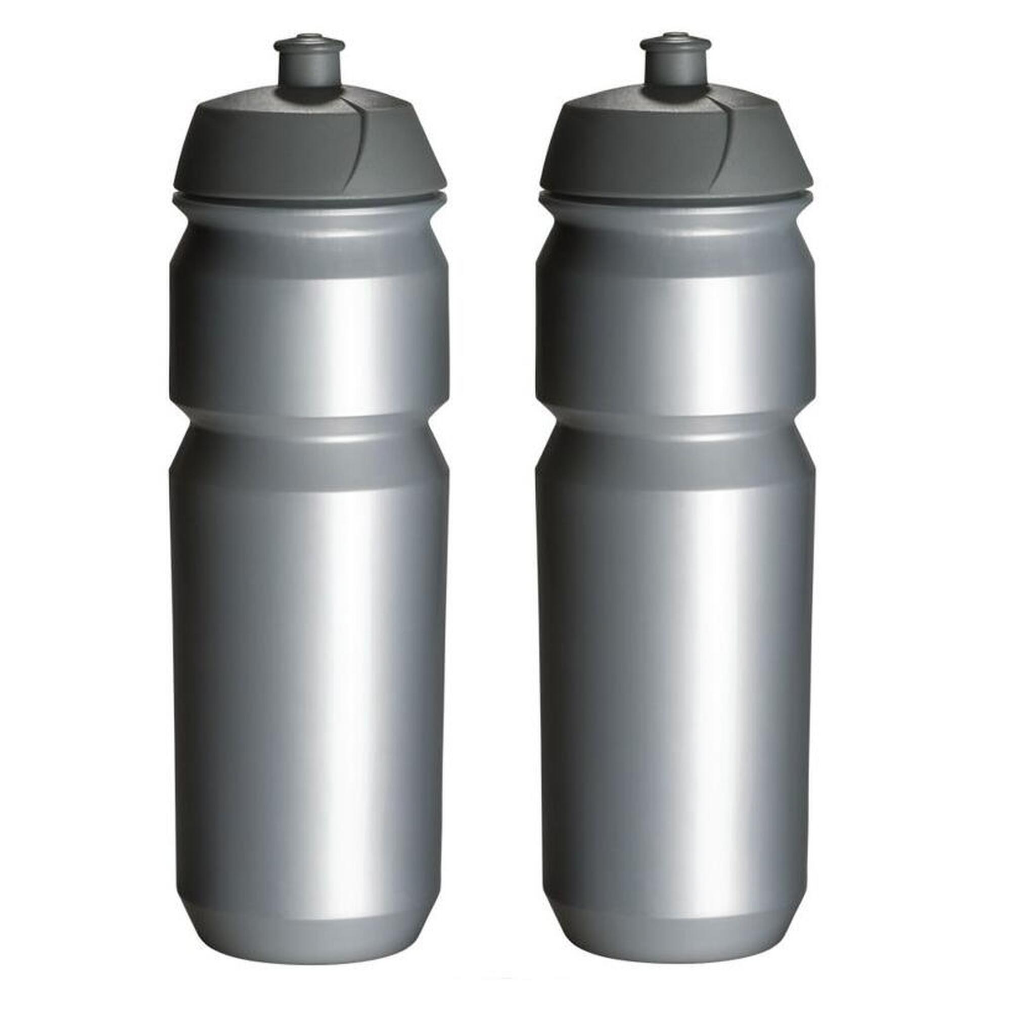 2 x bidony – 750 ml – srebrny bidon