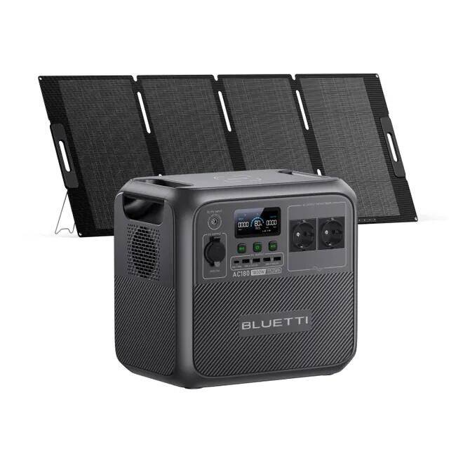 Generator solarny AC180 z PV200  1152Wh LiFePO4 na camping i awarie prądu