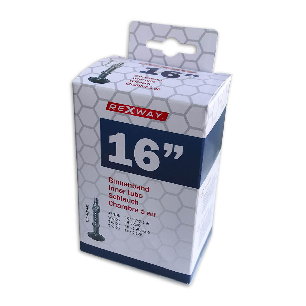 Rexway dętka 16 cali DV (zawór Dunlop 40 mm)