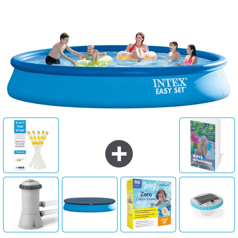 INTEX Basen Easy Set Okrągły - 457x84 cm - 7-częściowy S178