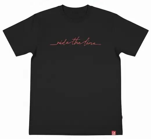 Odzież T-shirts unisex SkatePro RIDE THE LINE Koszulka - XL - Czarny