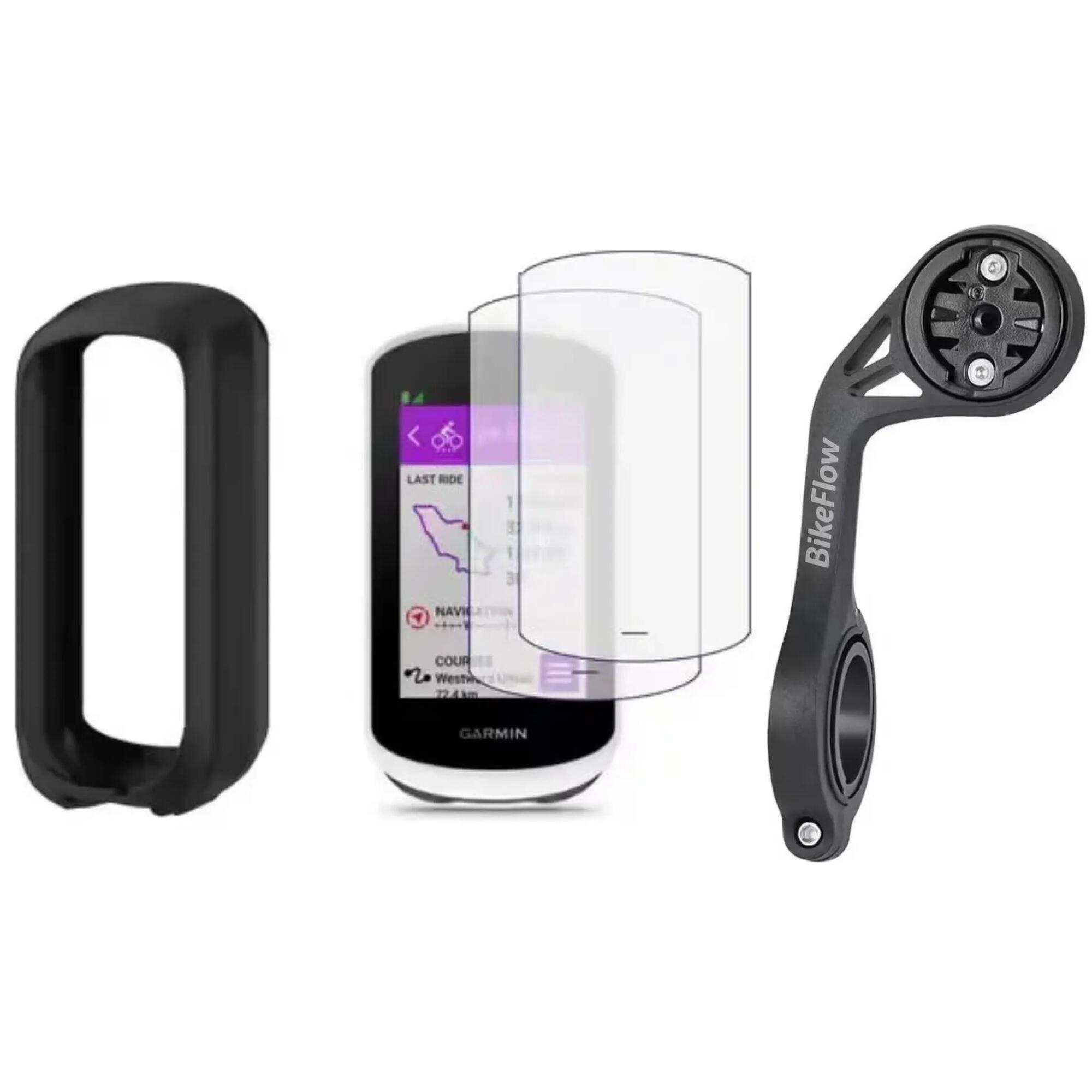 Zestaw 3-w-1 Garmin Edge Explore 2: etui silikonowe  2 szkła  uchwyt XL