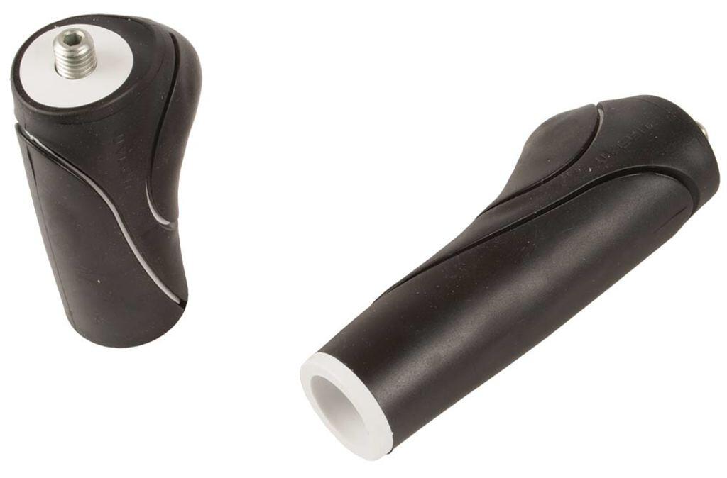 Szerokie chwyty rowerowe Widek Urban 90/120 mm czarno-białe