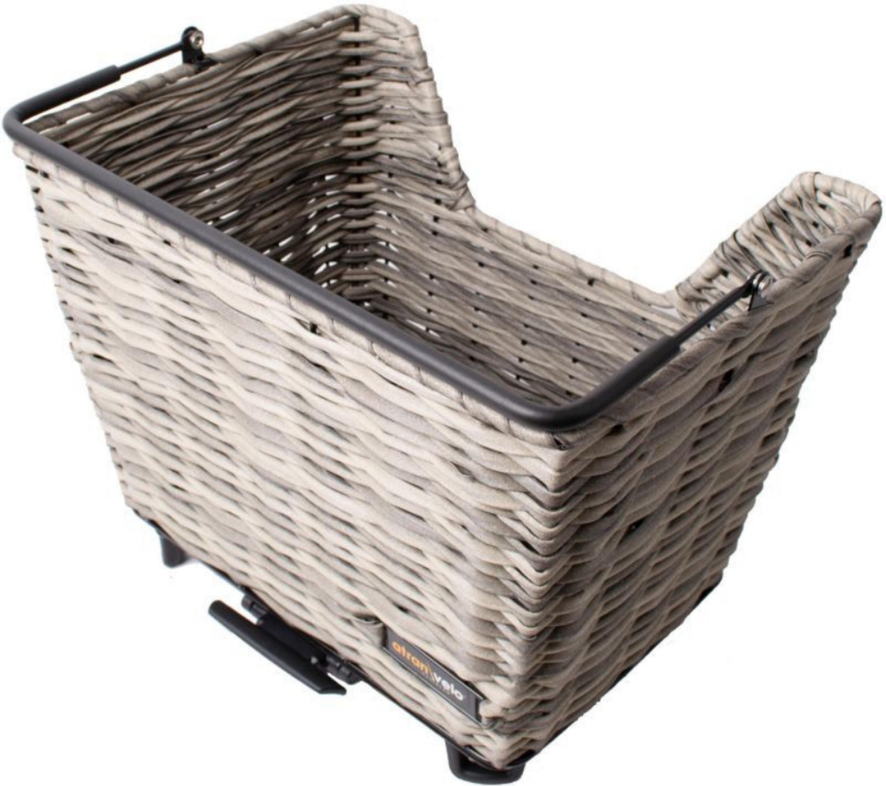 Koszyk rowerowy na tylne koło „Picnic AVS”, szary