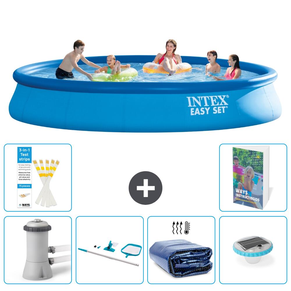 INTEX Basen Easy Set Okrągły - 457x84 cm - 7-częściowy S305