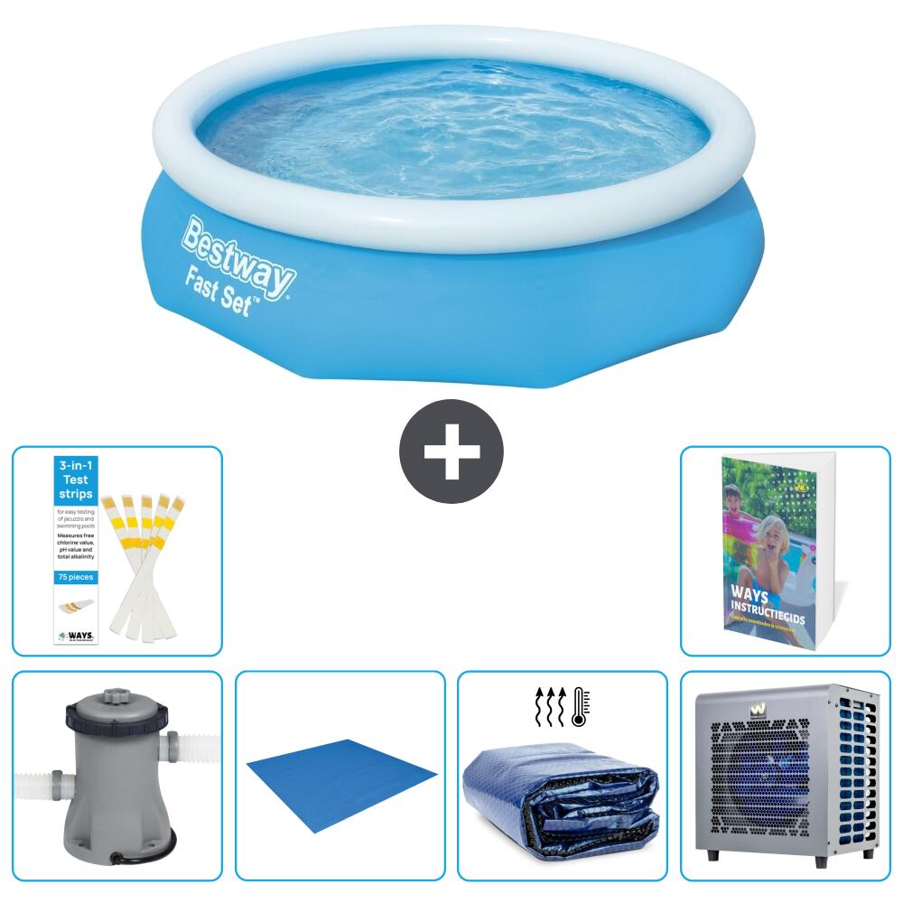 BESTWAY Basen Fast Set Okrągły - 305x76 cm - 7-częściowy S278