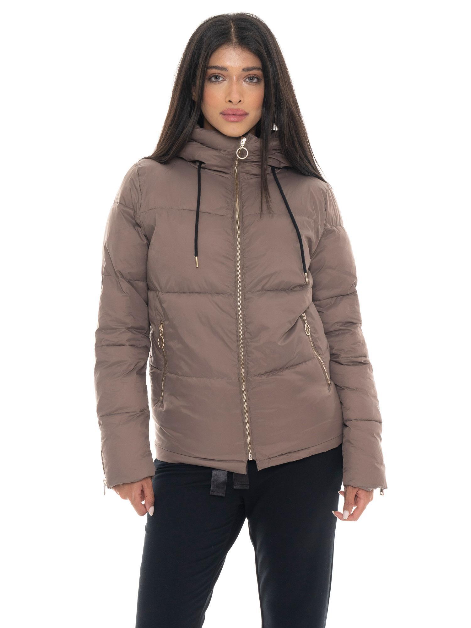 Leone 1947 Chic Tones Damen Daunenjacke z Kapuze
