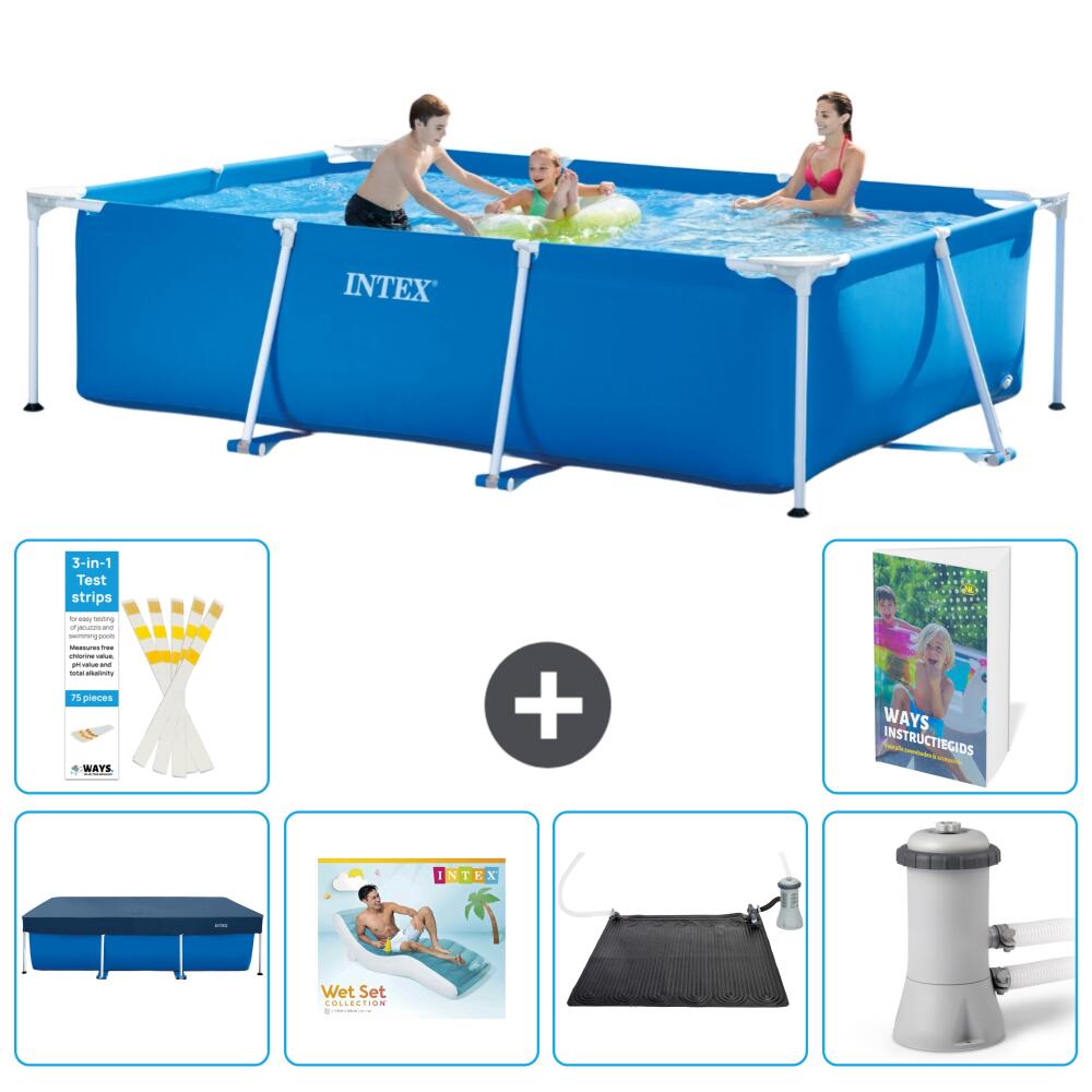 INTEX Basen ze stelażem Prostokątny - 300x200x75 cm - 7-częściowy S45