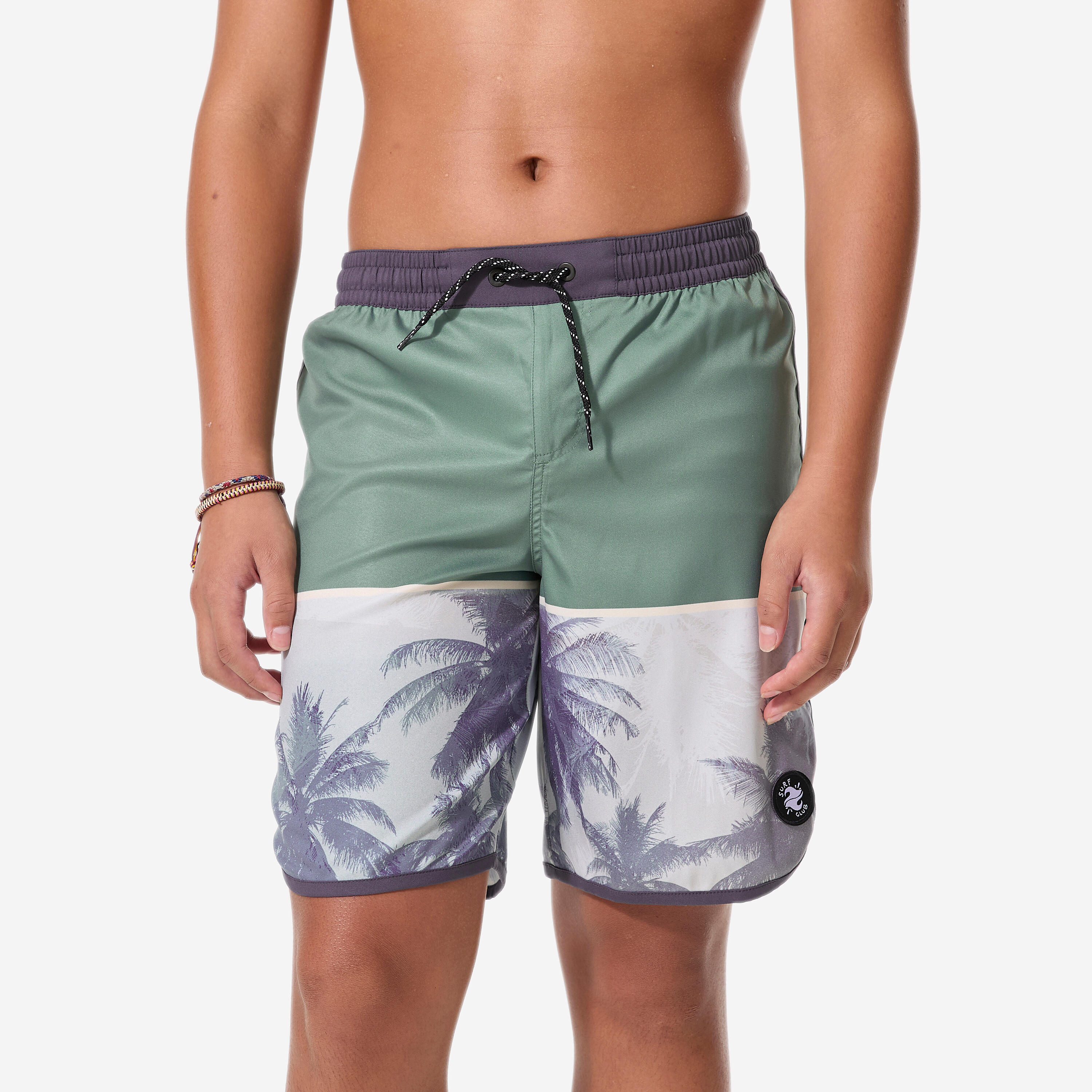 Spodenki surfingowe dla dzieci Decathlon 500 Photopalm