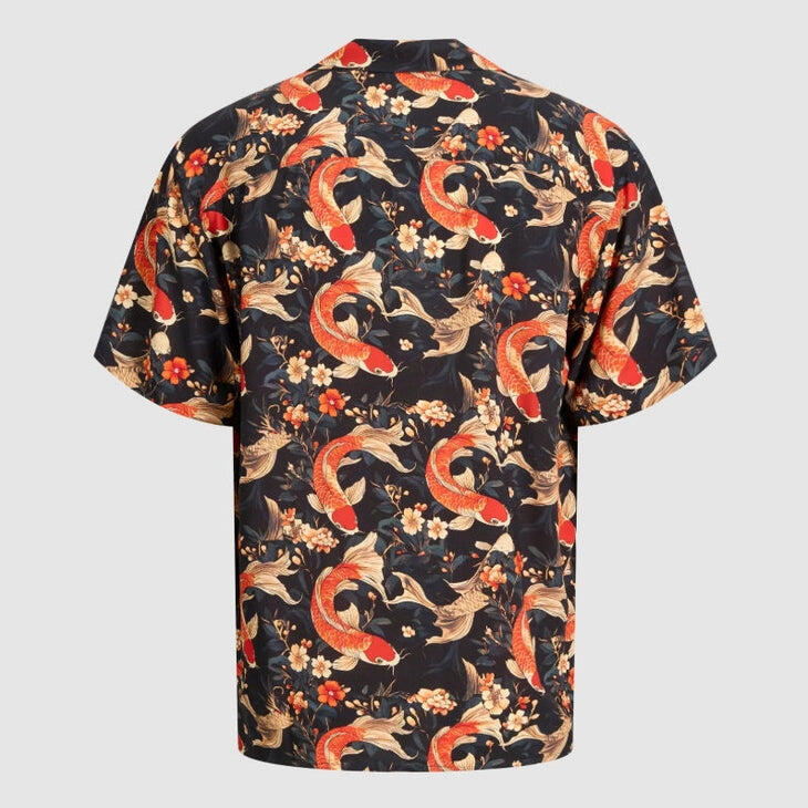 Koszula Jack & Jones Tokyo Resort SS pomarańczowa