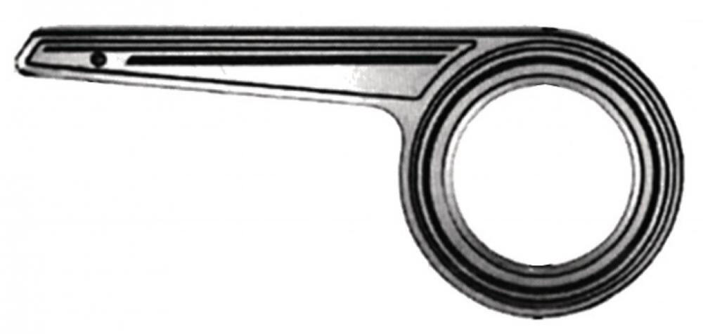 Osłona łańcucha HORN SL23, polerowane aluminium Ø 22 cm