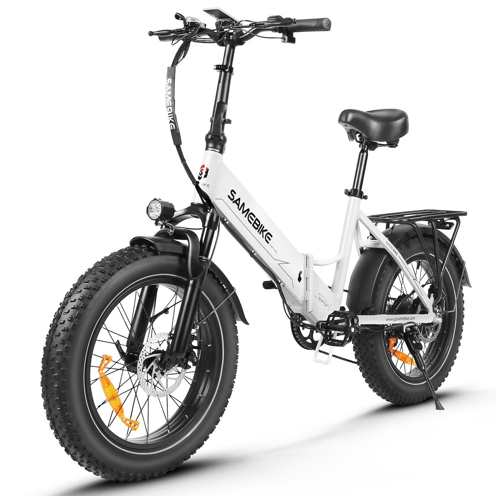 Składany rower elektryczny SAMEBIKE LOTDM200-II 20, akumulator 48 V 13 Ah, NFC