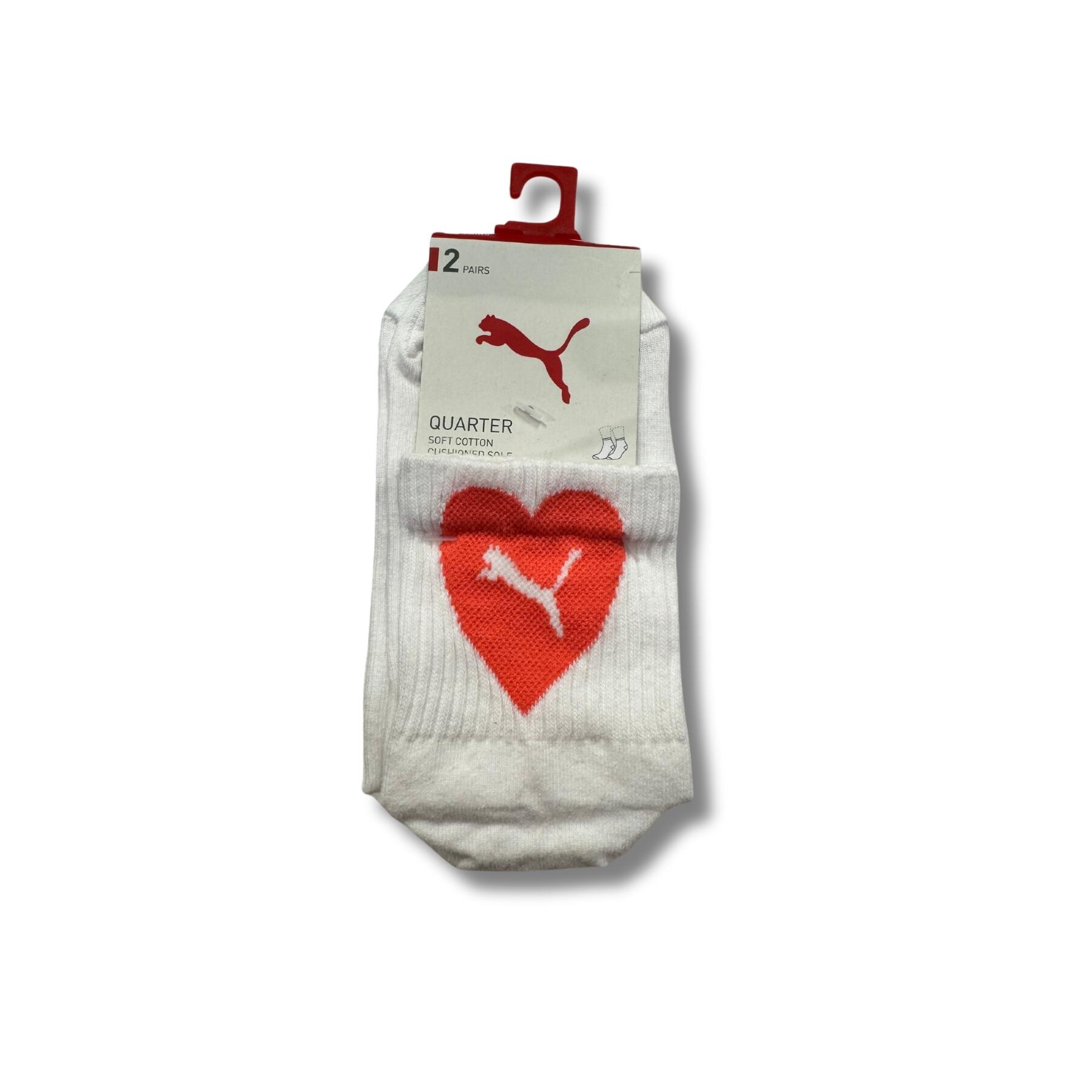 Puma Skarpety Heart Quarter 2-Pack 93877201