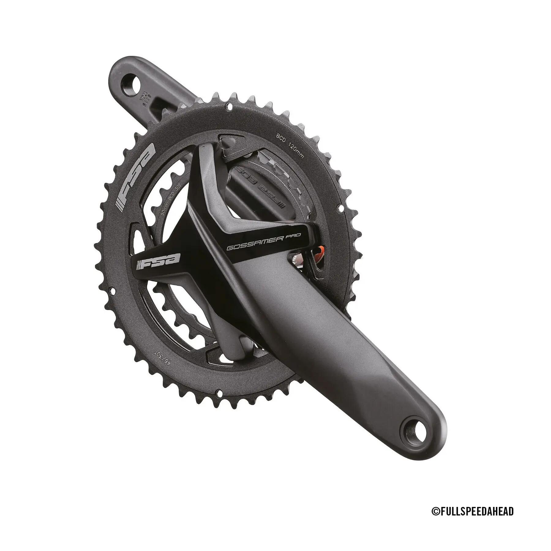 Podwójny mechanizm korbowy FSA Gossamer Pro 386 120/90 50x34T B1