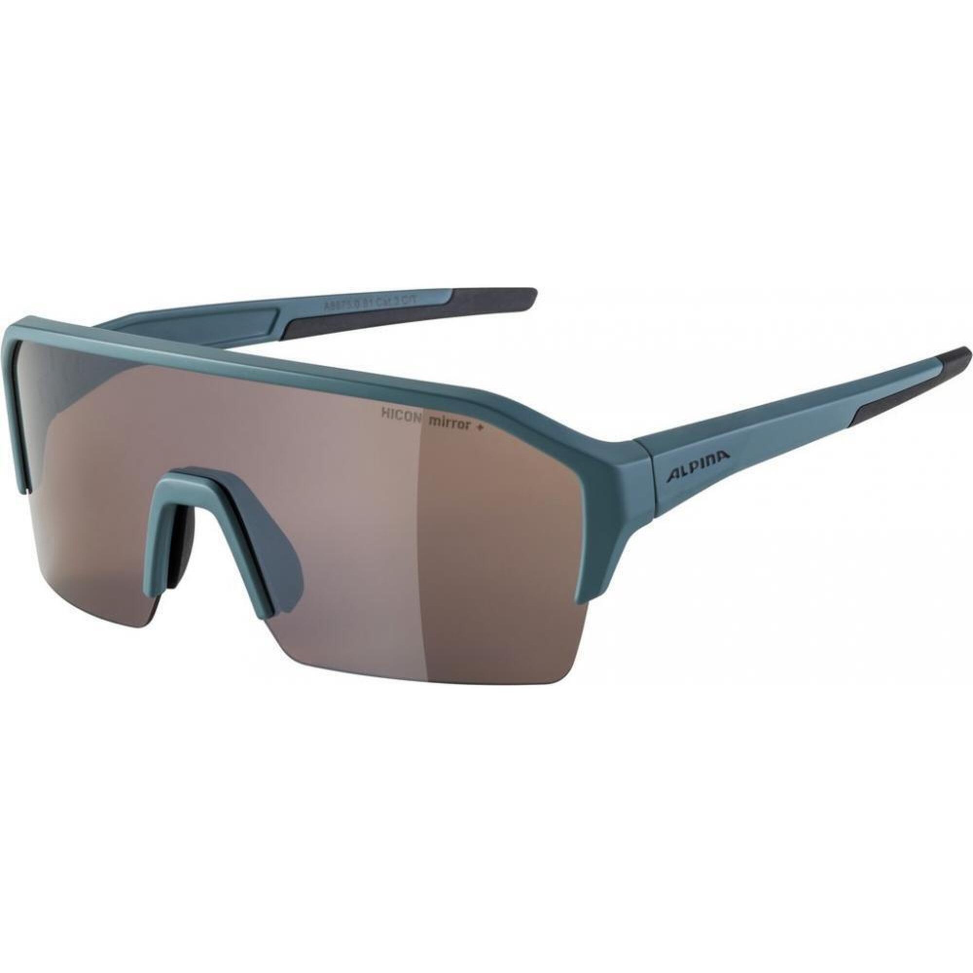 Okulary sportowe Alpina Q-Lite do kolarstwa niebieskie szkło lustrzane