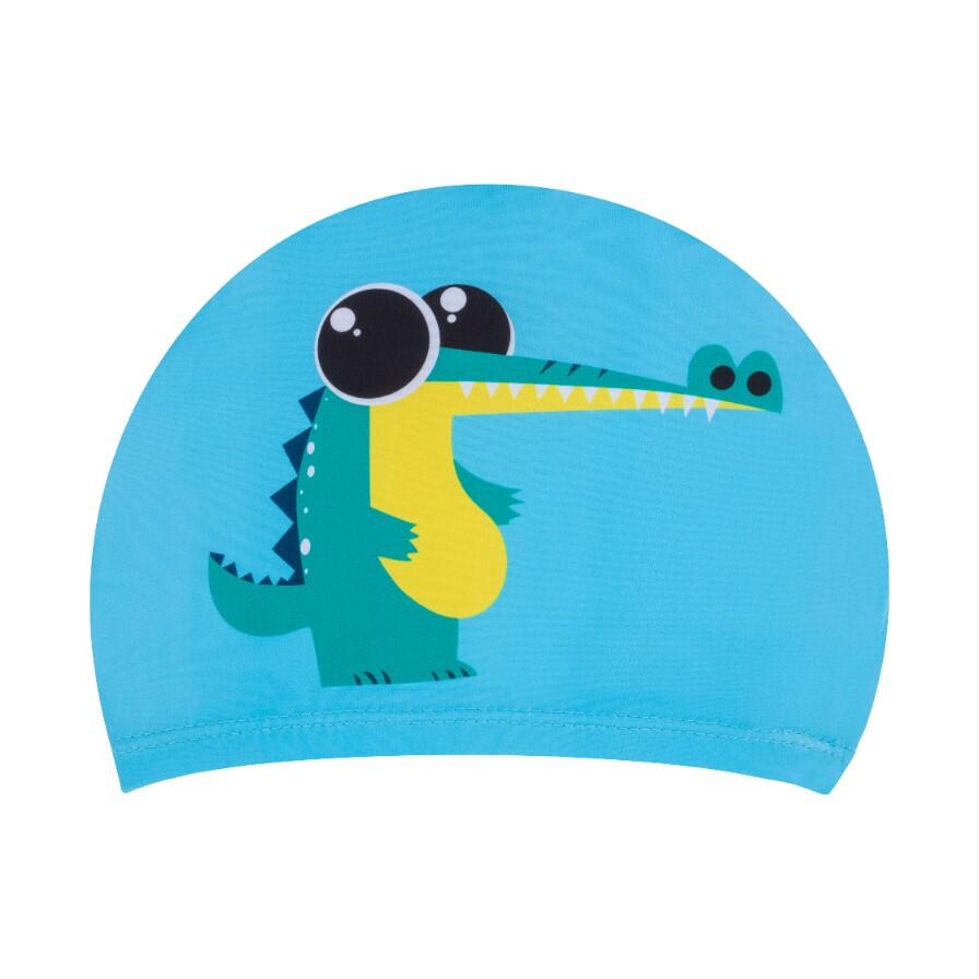 Czepek pływacki materiałowy dla dzieci na basen Aqua-Sport Polyester Printed Cap