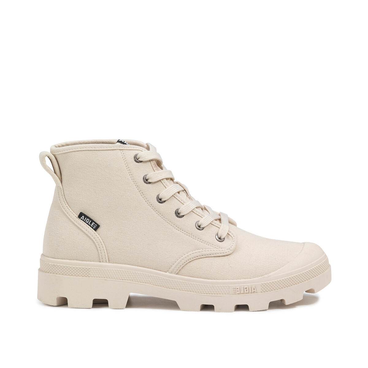 Buty trekkingowe na sznurówki z bawełny organicznej TENERE CVS UNISEX beżowe