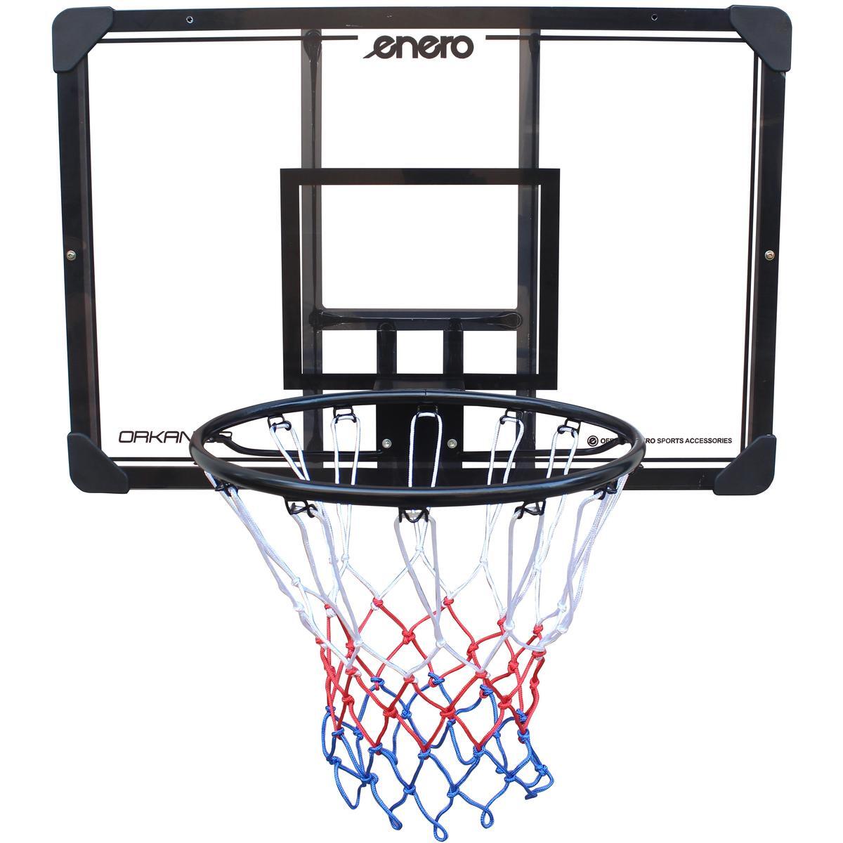Фото - Баскетбольне кільце ENERO Tablica do koszykówki Orkan 03 90x60cm z obręczą 43cm Biały, Czarny
