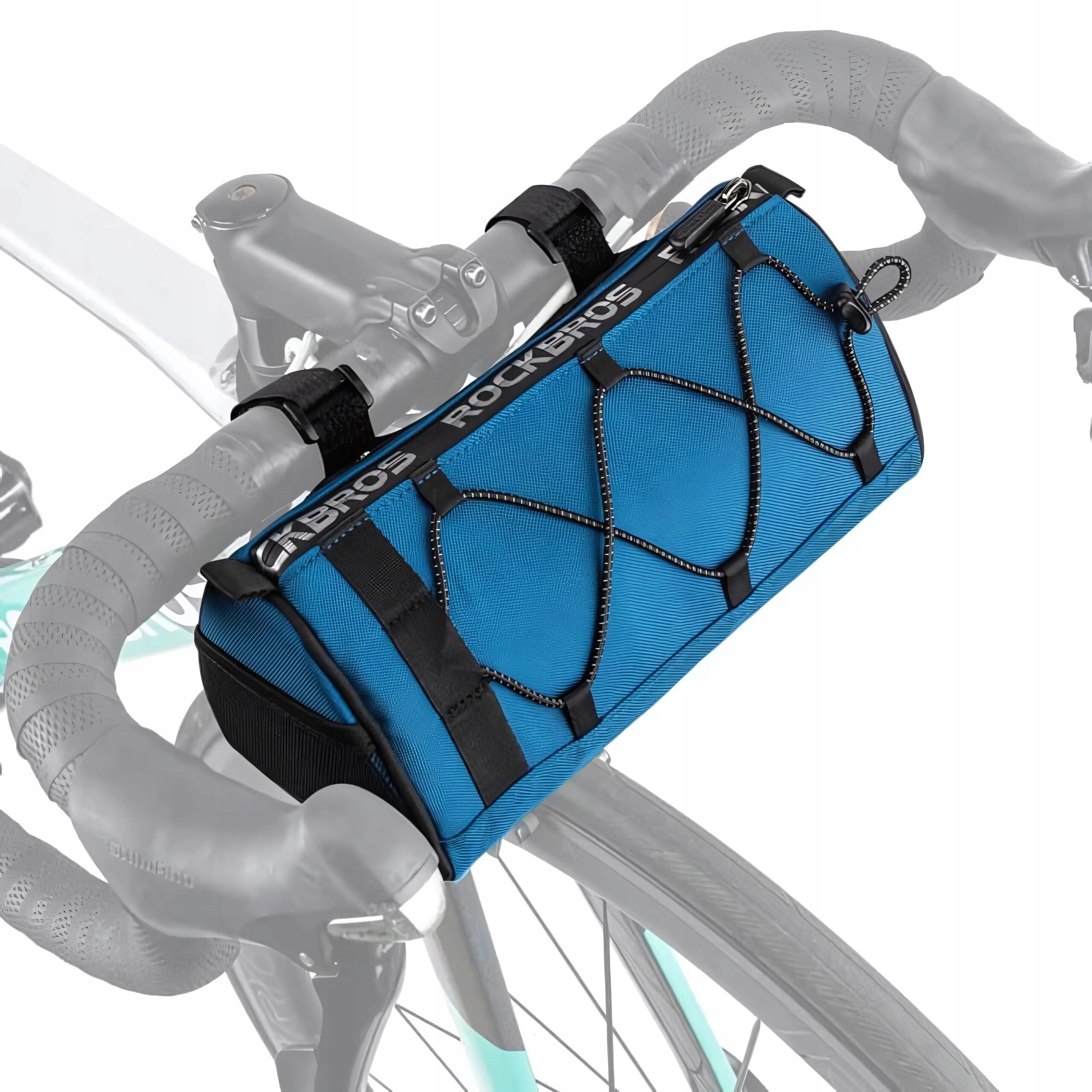 Torba rowerowa Rockbros na kierownicę 1,5 L, odblaskowa, wodoodporna