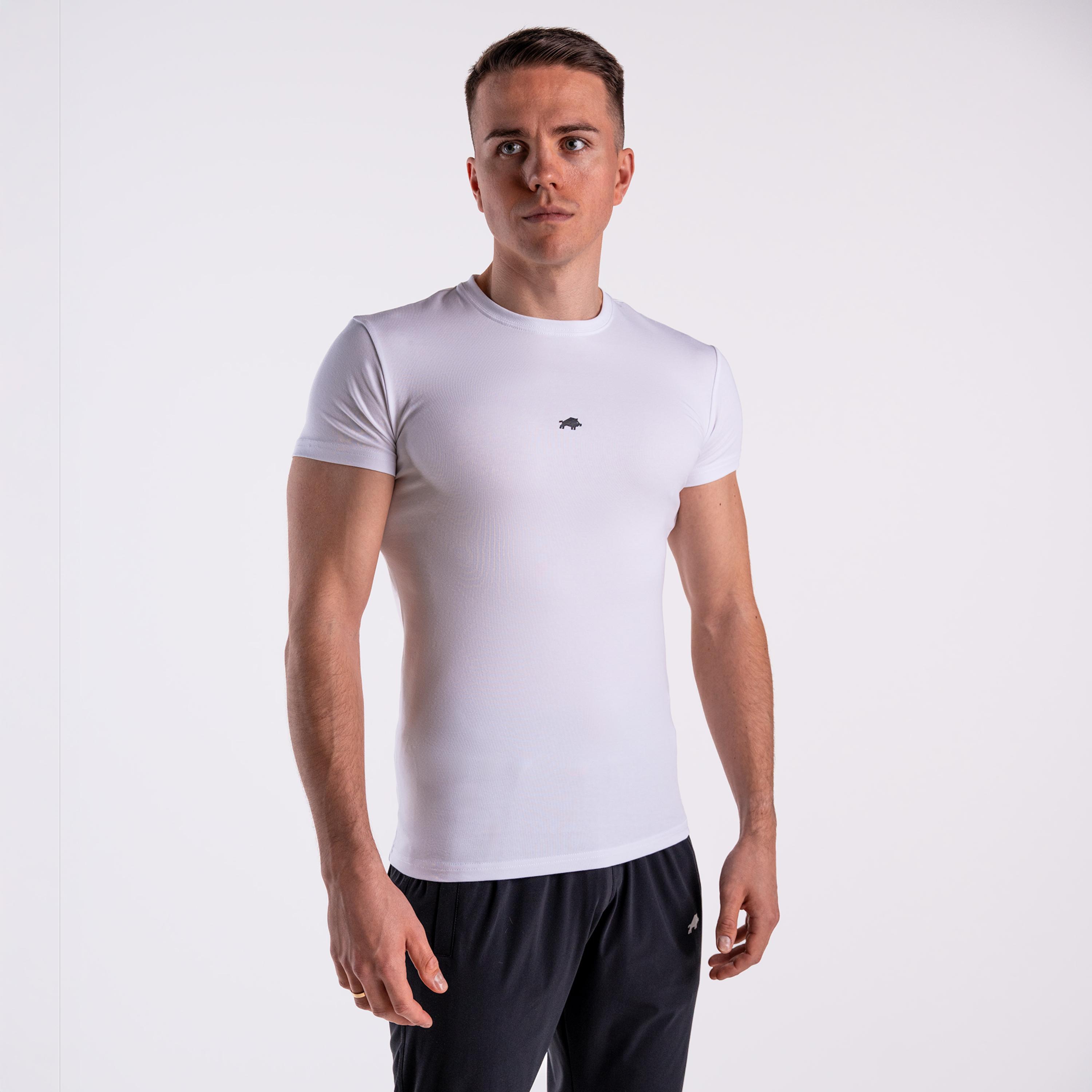 Second Life - Koszulka slim basic DZIK® biała - Stan Doskonały